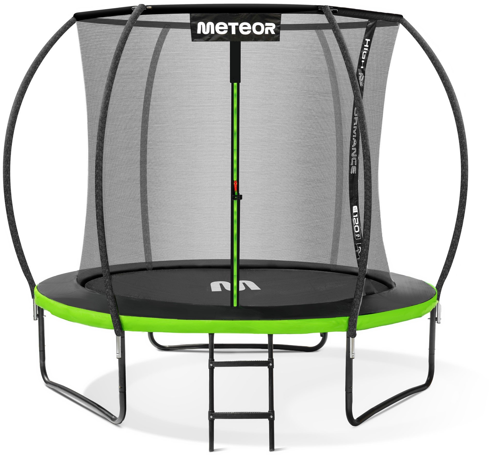 Trampolina Meteor TRP-8ft 243 cm zielony Uniwersalny