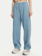 Spodnie damskie - Converse Jeansy Berrel 10027410-A01 Niebieski Relaxed Fit - miniaturka - grafika 1