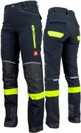 Odzież robocza - Elastyczne spodnie robocze męskie SOFTSHELL odblaskowe wzmocnione URGENT 60 - miniaturka - grafika 1