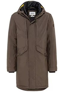 Camel Active Męski Płaszcz, Dark Brown, 50 - Płaszcze męskie - miniaturka - grafika 1