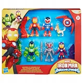 Figurki dla dzieci - Marvel Iron Man Awesome Friends Armored-Up Avengers 6 figurek Hasbro G1255 - miniaturka - grafika 1