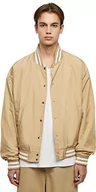 Kurtki męskie - Urban Classics Kurtka męska Light College Jacket unionBeige M, beżowy (Unionbei), M - miniaturka - grafika 1