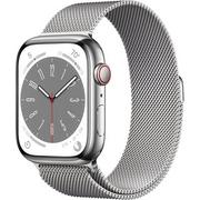 Smartwatch - Apple Watch 8 GPS+Cellular 45mm Stalowy Srebrny - miniaturka - grafika 1