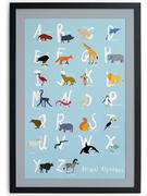Obrazy i zdjęcia na płótnie - The Wild Hug Druk artystyczny "Animal Alphabet" w ramce - 40 x 30 cm - miniaturka - grafika 1