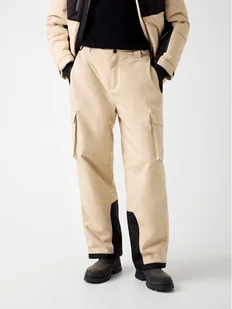 Guess Spodnie materiałowe 179583 Beżowy Regular Fit - Spodnie męskie - miniaturka - grafika 1