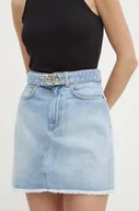 Spódnice - Twinset spódnica jeansowa kolor niebieski mini ołówkowa - miniaturka - grafika 1