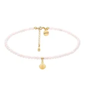 Naszyjniki - Choker z pereł naturalnych ze złotą muszelką - miniaturka - grafika 1