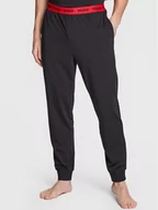 Piżamy męskie - Hugo Spodnie piżamowe Linked 50480236 Czarny Regular Fit - miniaturka - grafika 1