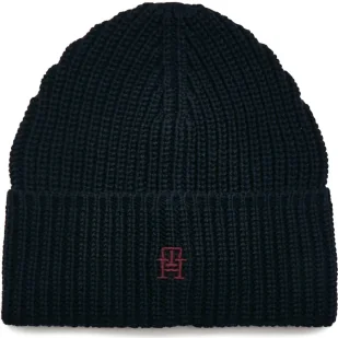 Tommy Hilfiger Czapka MONOGRAM | z dodatkiem wełny - Czapki damskie - miniaturka - grafika 1