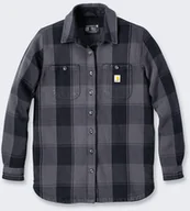 Kurtki męskie - Koszula Wierzchnia Carhartt Twill Shirt Jac Black - miniaturka - grafika 1
