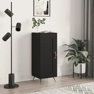 Szafki do salonu - Szafka, czarna, 34,5x34x90 cm, materiał drewnopochodny Lumarko! - miniaturka - grafika 1