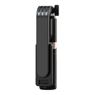 UCHWYT SELFIE MINI - z odpinanym pilotem bluetooth i tripodem - P09 CZARNY - Selfie stick - miniaturka - grafika 1