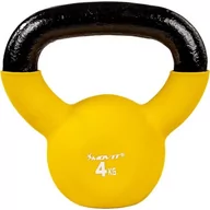 Kettlebell - Movit Kettlebell  gumowany 4 kg M63640 - miniaturka - grafika 1