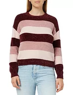 Swetry damskie - Springfield Damski sweter polo z dżerseju, różowy, XS, różowy, XS - miniaturka - grafika 1