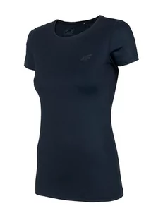 4F T-shirt funkcyjny w kolorze granatowym - Koszulki sportowe damskie - miniaturka - grafika 1