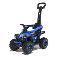 Jeździki dla dzieci - Jeździk Mega dziecięcy z rączką niebieski - miniaturka - grafika 1