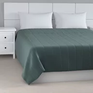 Narzuty - Dekoria pl pl Narzuta pikowana w pasy zgaszony szmaragd welwet 100 x 160cm Ingrid 836-705-36 - miniaturka - grafika 1