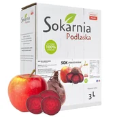 Soki i napoje niegazowane - Sok Jabłko Burak 3L 100% Cenne Źródło Witamin Błonnika Wzmacnia Odporność - miniaturka - grafika 1