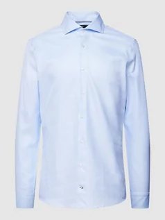 Koszule męskie - Koszula biznesowa z fakturowanym wzorem model ‘Hai’ - grafika 1