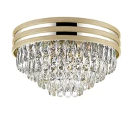 Lampy sufitowe - Brilagi - LED Plafon kryształowy VELURE 5xE14/40W/230V złoty - miniaturka - grafika 1