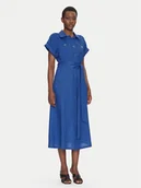 Sukienki - Luisa Spagnoli Sukienka koszulowa Patrono 542264 Niebieski Regular Fit - miniaturka - grafika 1