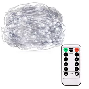 SPRINGOS Lampki choinkowe SPRINGOS LED biały zimny 29292-uniw 29292-uniw - Oświetlenie świąteczne - miniaturka - grafika 1