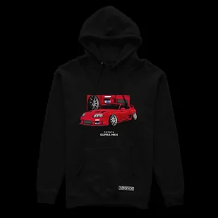 Czarna bluza z kapturem TOYOTA SUPRA MK4-XL - Odzież do sportów motorowych - miniaturka - grafika 1