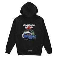 Odzież do sportów motorowych - Czarna bluza z kapturem SUBARU IMPREZA RAPTOREYE-XS - miniaturka - grafika 1