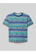 Koszulki i topy damskie - T-shirt z okrągłym dekoltem i detalem z logo - Quiksilver - miniaturka - grafika 1