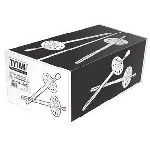 TYTAN Kołek mocujący do termoizolacji 180 mm z trzpieniem stalowym 50 szt. - Wkręty - miniaturka - grafika 1