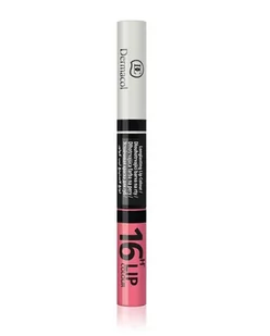 Dermacol 16H Lip Colour Longlasting 2w1 pomadka i błyszczyk do ust 17 7.1ml 65310-uniw - Szminki - miniaturka - grafika 1