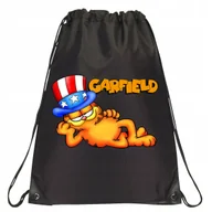 Torby szkolne - P035 PLECAK WOREK NA BUTY GARFIELD ŚMIESZNA KOT BAJKA USA PREZENT JAKOŚĆ - miniaturka - grafika 1