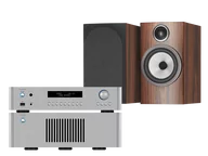 Zestawy stereo - Rotel RC-1572 MkII (srebrny) + RB-1582 MkII (srebrny) + 706 S3 (mokka) - miniaturka - grafika 1