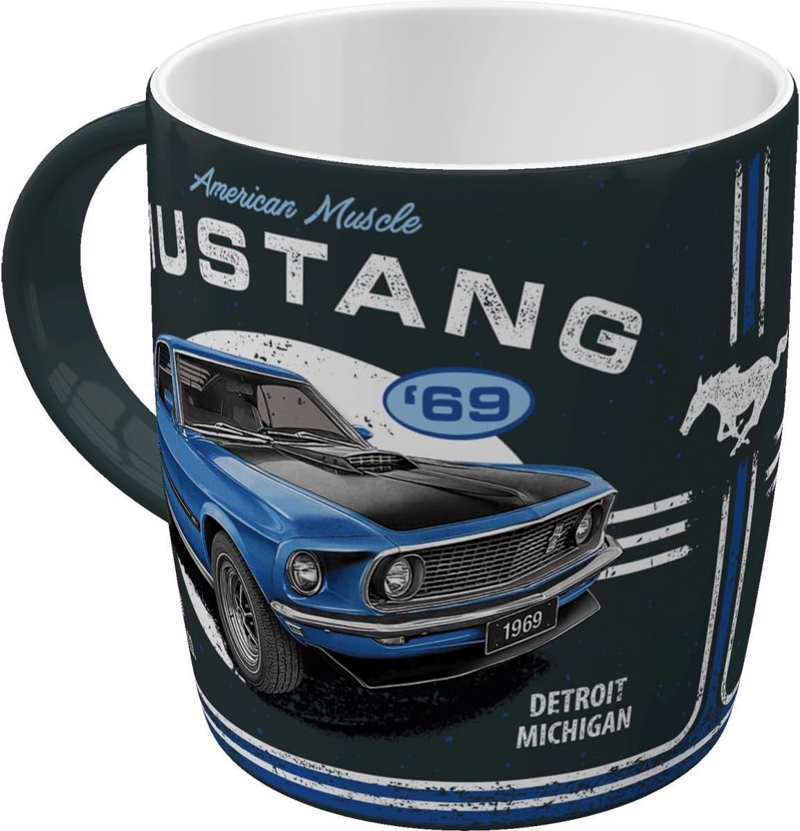 Nostalgic-Art - Kubek do kawy - Ford Mustang - 1969 Mach 1 Blue