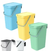 Kosze na śmieci - Zestaw koszy do segregacji SYSTEMA Q COLLECT 3x20L - miniaturka - grafika 1