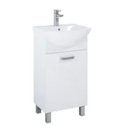 Szafki łazienkowe - Szafka łazienkowa z umywalką Elita Sunn 45 cm biały połysk RE169190008060 - miniaturka - grafika 1