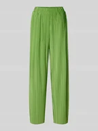 Spodnie damskie - Spodnie szerokie o kroju regular fit z plisami model ‘ELLIE’ - miniaturka - grafika 1