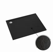Brodziki prysznicowe - Schedpol Schedline Collection Schedline Libra Black Stone 80x100 3SP.L6P-80100 - miniaturka - grafika 1