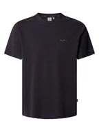 Koszulki męskie - Pepe Jeans Koszulka "Connor" w kolorze czarnym - miniaturka - grafika 1