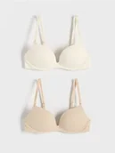 Biustonosze - Reserved - Biustonosz push up 2 pack - kremowy - miniaturka - grafika 1