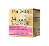 Kremy do twarzy - Perfecta 24K Gold&Rose Oil Luksusowy krem przeciwzmarszczkowy na dzień i na noc 70+ - miniaturka - grafika 1