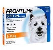Artykuły przeciw pasożytom - Frontline S dla psów 2-10 kg x 1 pipeta - miniaturka - grafika 1