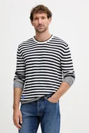 Swetry męskie - Pepe Jeans sweter męski kolor biały lekki PM7000029 - miniaturka - grafika 1