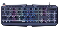 Klawiatury - Speedlink LUDICIUM RGB Rainbow Gaming Keyboard - do gier RGB z kablem, układ US-Layout QWERTY, blokada klawisza Windows, przełącznik WASD, 10 klawiszy multimedialnych, przewodowa,czarna - miniaturka - grafika 1