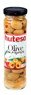 MK Hutesa Oliwki zielone nadziewane pastą paprykową 140 g - Pasztet i przetwory mięsne - miniaturka - grafika 1