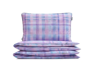 pościel różowo-niebieska krata 90x120 cm + 1x 60x40 cm - MUMLA - Pościel pościel różowo-niebieska krata 90x120 cm + 1x 60x40 cm - MUMLA - Pościel - miniaturka - grafika 1