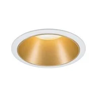 Oprawy, klosze i abażury - Paulmann Zestaw Oprawa wbudowana Cole Coin 3st ś okr stała LED1x6,5W 2700K 230V Biały/Złoty-mat/twszt 93405 - miniaturka - grafika 1