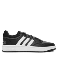 Sneakersy męskie - Sneakersy adidas Hoops 3.0 Low Classic Vintage GY5432 Czarny - miniaturka - grafika 1