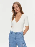 Body - Guess Body Chia V3BP23 KC450 Écru Slim Fit - miniaturka - grafika 1