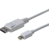 Kable komputerowe i do monitorów - Digitus Kabel DisplayPort 1.1a, mini DP - DP męskie - męskie [AK-340102-030-W] - miniaturka - grafika 1